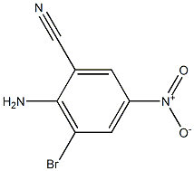 6-溴-2-氰基-4-硝基苯胺,,结构式