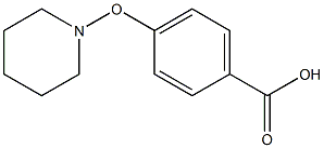 4-piperidinyloxybenzoic acid Struktur