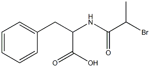 a-Bromopropionyl-DL-phenylalanine Struktur