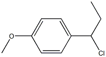 1-(1-氯丙基)-4-甲氧基苯,,结构式