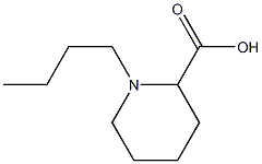 1-Butylpiperidine-2-carboxylic acid,,结构式