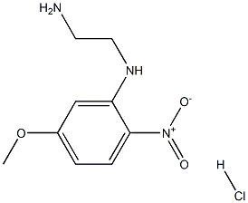 3-[(2-aminoethyl)amino]-1-methoxy-4-nitrobenzene hydrochloride,,结构式