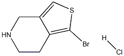 1-BROMO-4,5,6,7-TETRAHYDROTHIENO[3,4-C]PYRIDINEHYDROCHLORIDE,,结构式