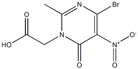 2-(4-BROMO-2-METHYL-5-NITRO-6-OXOPYRIMIDIN-1(6H)-YL)ACETICACID Struktur