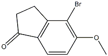 4-BROMO-2,3-DIHYDRO-5-METHOXYINDEN-1-ONE,,结构式