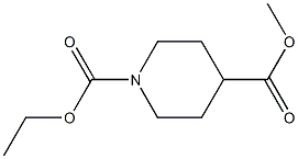 1-乙氧羰基-4-哌啶甲酸甲酯,,结构式