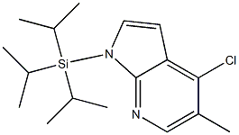 4-CHLORO-5-METHYL-1-(TRIISOPROPYLSILYL)-1H-PYRROLO[2,3-B]PYRIDINE Struktur