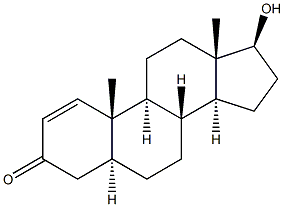 17BETA-HYDROXY-5ALPHA-ANDROST-1-ENE-3-ONE,,结构式