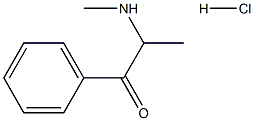 DL-ALPHA-METHYLAMINOPROPIOPHENONEHYDROCHLORIDE Structure