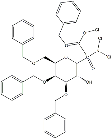 2,3,4,6-Tetra-O-benzyl-D-galactopyranosyltrichloroacetamidate 结构式