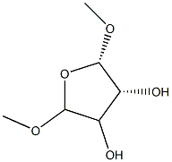 cis-3,4-Dihydroxy-2,5-dimethoxytetrahydrofuran Structure