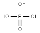 PHOSPHORICACID,85%,(1+9)SOLUTION 化学構造式