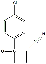 1-(4-chlorophenyl)-cyclobutyronitrile,,结构式