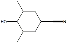 4-Hydroxy-3,5-dimethylcyclohexanecarbonitrile Structure