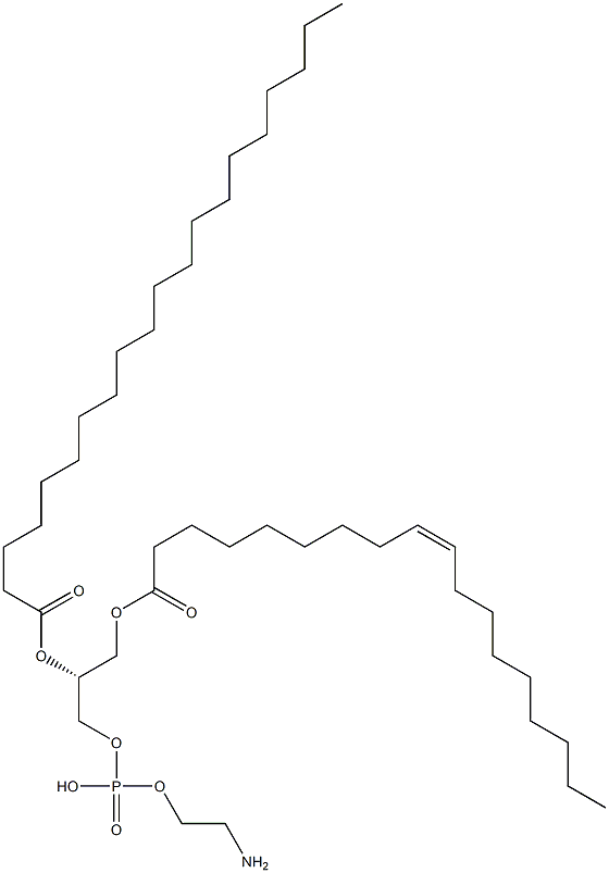 2-aminoethoxy-[(2R)-2-icosanoyloxy-3-[(Z)-octadec-9-enoyl]oxy-propoxy]phosphinic acid Structure