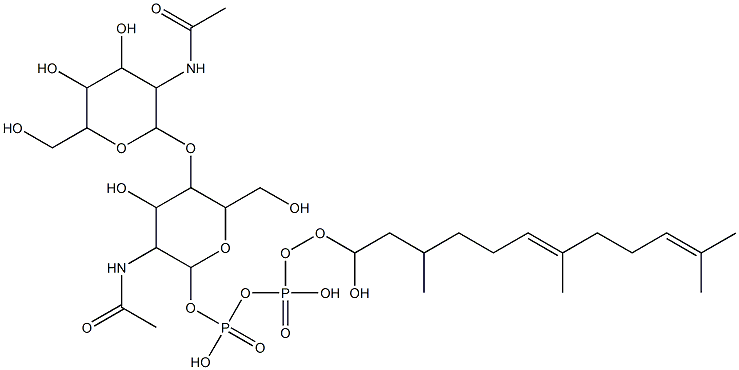  [3-acetamido-5-[3-acetamido-4,5-dihydroxy-6-(hydroxymethyl)oxan-2-yl]oxy-4-hydroxy-6-(hydroxymethyl)oxan-2-yl]oxy-(hydroxy-(3,7,11-trimethyldodeca-6,10-dienoxy)phosphoryl)oxy-phosphinic acid