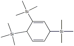 1,4-Cyclohexadiene, 1,3,6-tris(trimethylsilyl)- 化学構造式