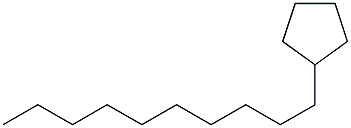 1-Cyclopentyldecane. Structure