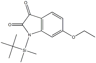 1H-Indole-2,3-dione, 1-(tert-butyldimethylsilyl)-6-ethoxy- Structure