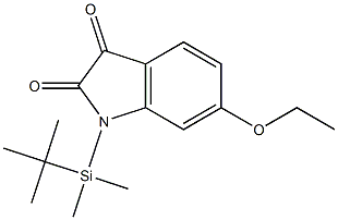 1H-Indole-2,3-dione, 1-(tert-butyldimethylsilyl)-6-ethoxy- Struktur