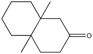 1H-Naphthalen-2-one, 3,4,5,6,7,8-hexahydro-4a,8a-dimethyl-,,结构式
