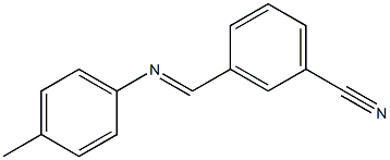 3-(p-Tolylimino-methyl)-benzonitrile Structure