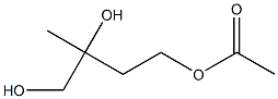 3,4-Dihydroxy-3-methylbutyl acetate Struktur