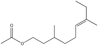 3,7-Dimethyl-6-nonen-1-ol acetate 化学構造式