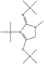 Creatinine, N,N,O-tris(trimethylsilyl)-,,结构式