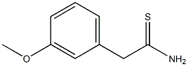 (3-メトキシフェニル)チオアセトアミド 化学構造式