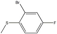 (2-Bromo-4-fluorophenyl)(methyl)sulphane Struktur