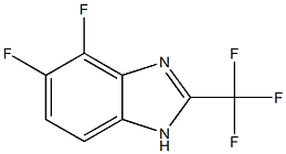 4,5-Difluoro-2-(trifluoromethyl)-1H-benzimidazole Structure