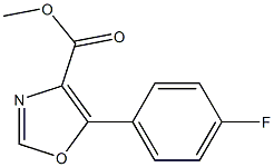 Methyl 5-(4-fluorophenyl)-1,3-oxazole-4-carboxylate Struktur