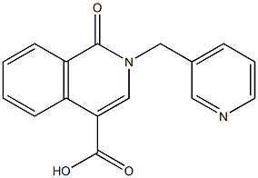 1,2-Dihydro-1-oxo-2-(pyridin-3-ylmethyl)isoquinoline-4-carboxylic acid,,结构式