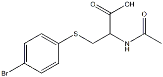 2-(Acetamido)-3-[(4-bromophenyl)thio]propanoic acid Structure