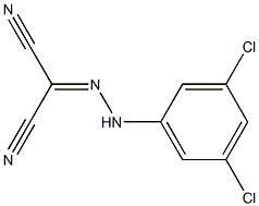 2-[2-(3,5-Dichlorophenyl)hydrazono]malononitrile 95% Structure