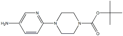 tert-Butyl 4-(5-aminopyridin-2-yl)piperazine-1-carboxylate 结构式