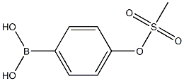 4-[(Methylsulphonyl)oxy]benzeneboronic acid 98%,,结构式