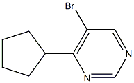 5-Bromo-4-cyclopentylpyrimidine Structure