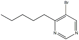 5-Bromo-4-pentylpyrimidine Structure