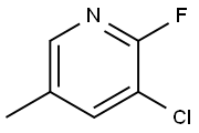 2-FLUORO-3-CHLORO-5-METHYLPYRIDINE Structure