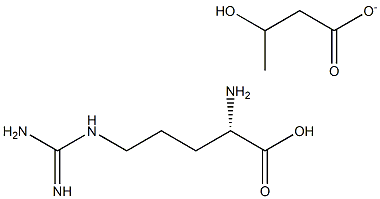 3-HYDROXYBUTYRATEARGININE Structure