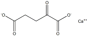 A-KETOGLUTARIC ACID, MONOCALCIUM SALT Structure