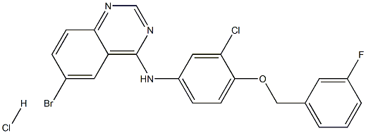 N-{3-CHLORO-4-[(3FLUOROBENZYL)OXY]PHENYL}-6-BROMO-4-QUINAZOLINAMINE HYDROCHLORIDE