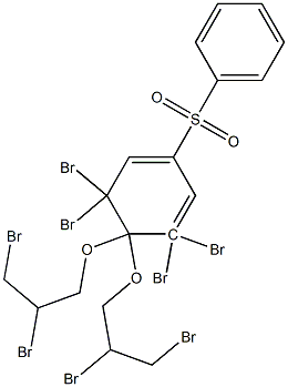 4,4Bis(2,3-dibromopropoxy)-3,3-5,5tetrabromodiphenylsulfone
 化学構造式