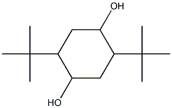 2,5-二(三級丁)-1,4-環己二醇,,结构式