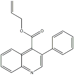苯辛可寧酸烯丙酯, , 结构式