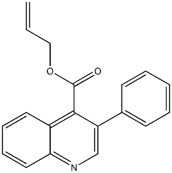 allyl phenylcinchoninate Struktur