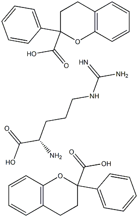 arginine diflavianate 化学構造式