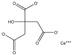 檸檬酸亞鈰, , 结构式